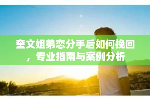 奎文姐弟恋分手后如何挽回，专业指南与案例分析