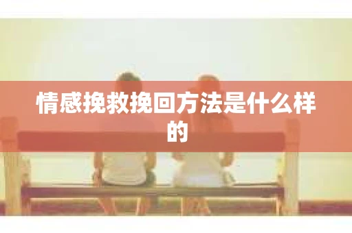 情感挽救挽回方法是什么样的