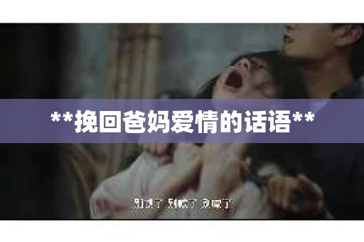 **挽回爸妈爱情的话语**