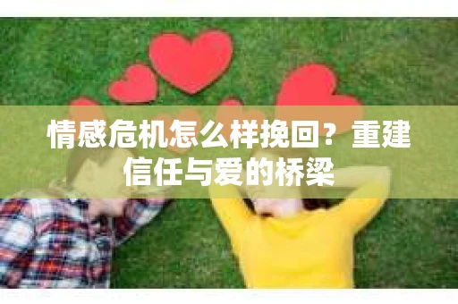 情感危机怎么样挽回？重建信任与爱的桥梁