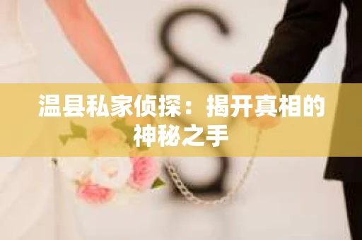 温县私家侦探：揭开真相的神秘之手