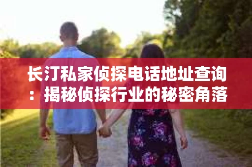 长汀私家侦探电话地址查询：揭秘侦探行业的秘密角落