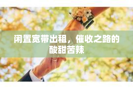 闲置宽带出租，催收之路的酸甜苦辣