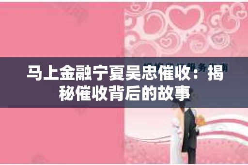 马上金融宁夏吴忠催收：揭秘催收背后的故事
