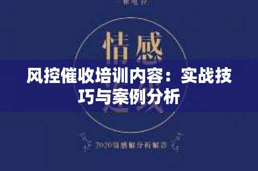 风控催收培训内容：实战技巧与案例分析